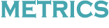 metrics logo colored white 155 40